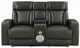 ACME Furniture Taddeo Dark Gray Power Reclining Loveseat with Console-2