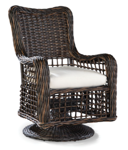 Lane Venture® Swivel Dark Brown Dining Arm Chair-0