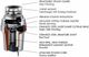 XO 1 HP Continuous Feed Stainless Steel Food Waste Disposer-4