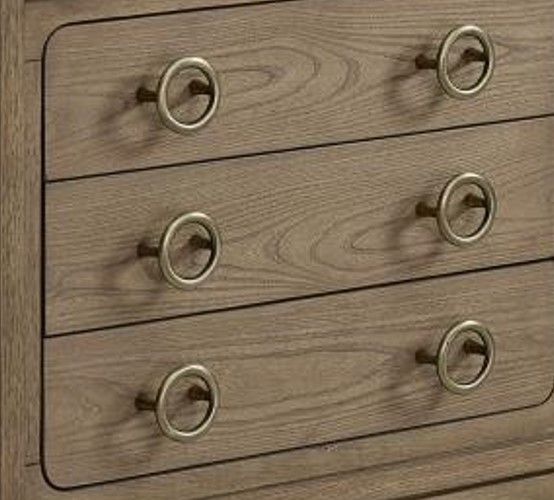 Bernards Elure Latte 3-Drawer Nightstand-1