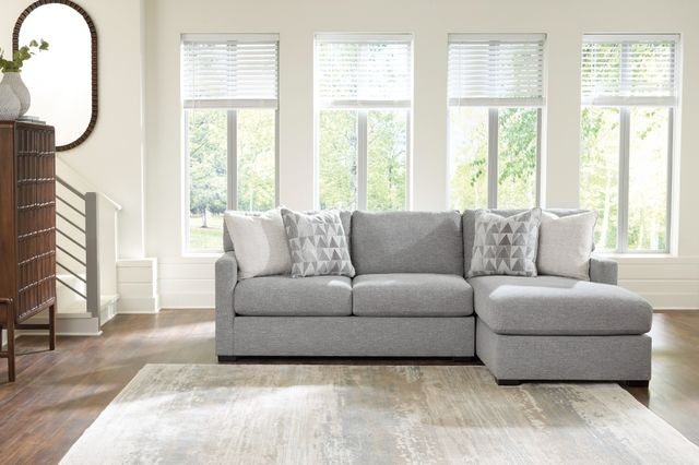 Signature Design by Ashley® UrbanCrest 2-Piece Pewter Right-Arm Facing Sectional and Chaise-1