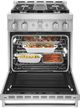 KitchenAid® 30" Stainless Steel Pro Style Gas Range-1