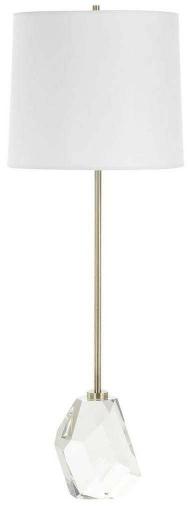 Uttermost® Valentina Crystal Cordless Buffet Lamp with Antique Brass Accent-3