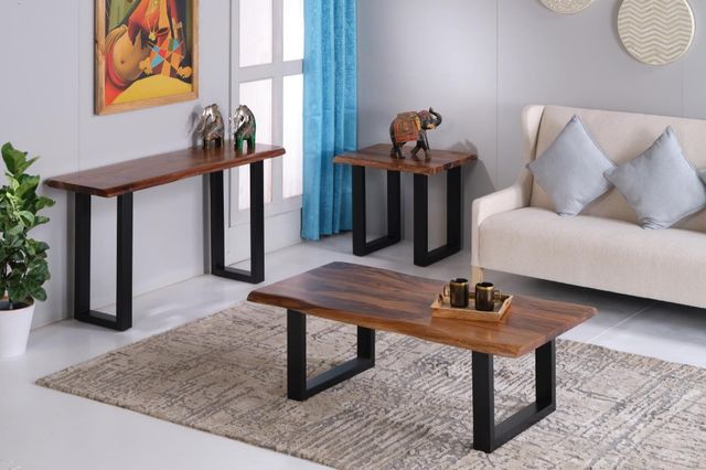 Jaipur Furniture Carden Brown Side Table-1
