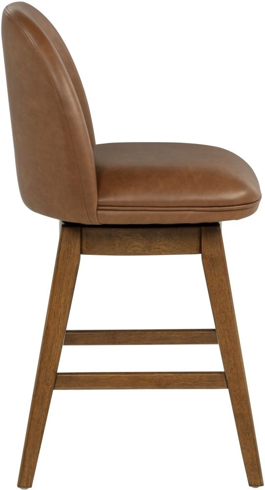 Powell® Brynn 2-Piece Brown Big and Tall Swivel Counter Stool Set-4