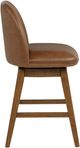 Powell® Brynn 2-Piece Brown Big and Tall Swivel Counter Stool Set-4