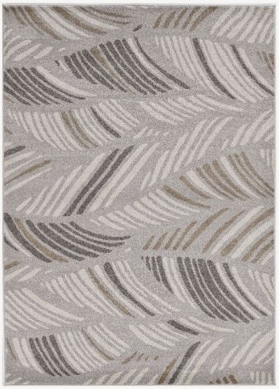 KAS Rugs Lucia Gray Folia 5'x8' Area Rug-0