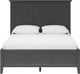 Modus Furniture Grace Raven Black California King Panel Bed-3