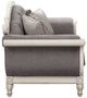 ACME Furniture Florian Antique White/Gray Loveseat with 3 Pillows-2