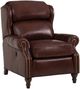 Smith Brothers Customizable 932 Leather Manual Reclining Tiltback Chair-0