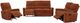 Coaster® Navarro 3-Piece Burnt Orange Upholstered Reclining Sofa Set-0