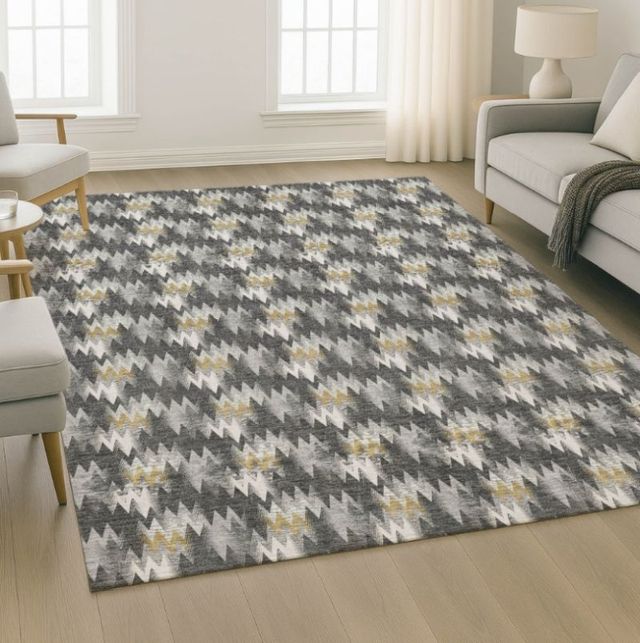 Dalyn™ Rug Company Soft Essentials SE5 Graphite 5'x8' Area Rug-1