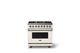 Viking® 5 Series 36" Pure White Pro Style Dual Fuel (NG) Range with Polished Chrome Trim-0