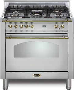 Lofra® Dolcevita 30" Stainless Steel Pro Style Dual Fuel Range