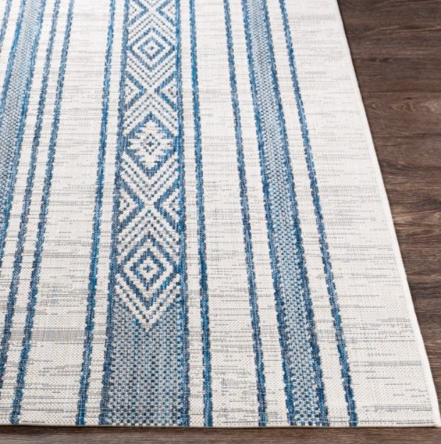 Surya Eagean Navy/Off-White 4'x6' Area Rug-1