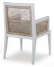 Century® Curate Pasadena Brown/Off-White Dining Arm Chair-3