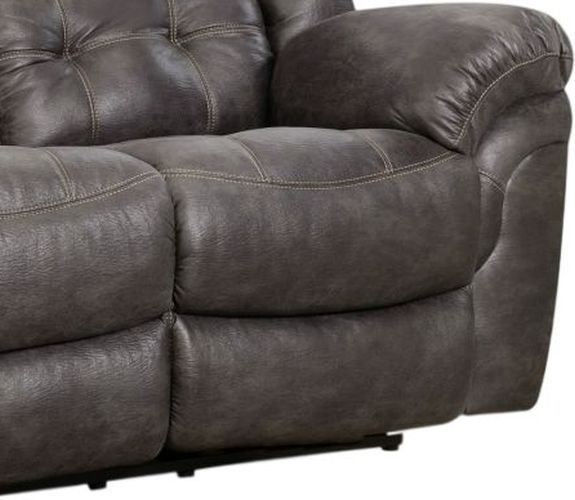 HomeStretch Frontier Charcoal Double Power Reclining Sofa-2
