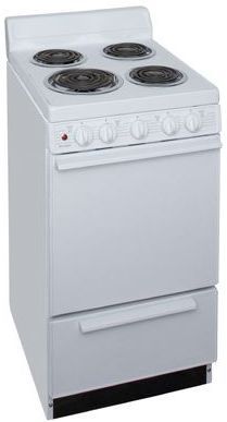 Premier Range 20" White Freestanding Electric Range