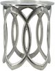 A & B Home 2-Piece Nickel Silver Nesting Side Tables Set-1
