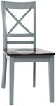 Jofran Inc. Asbury Park Autumn Brown/Gray X-Back Side Chair-0