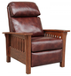 BarcaLounger® Vintage Mission Wenlock-Fudge 3 Way Low Leg Recliner-0