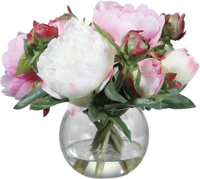 Uttermost® Blaire Cream/Pink Peony Bouquet-3