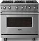 Viking® 5 Series 36" Stainless Steel Pro Style Liquid Propane Gas Range-3