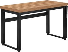 Monarch Specialties Inc. Black/Brown Desk With Adjustable Height