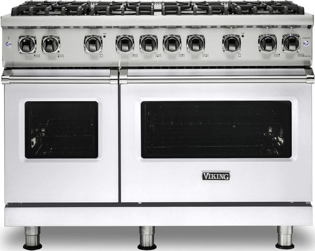 Viking® 5 Series 48" White Pro Style Natural Gas Range-0