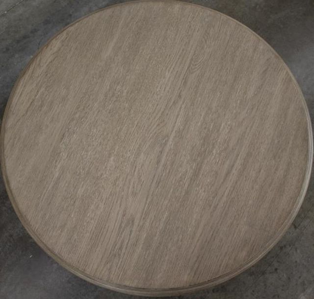 Riverside Furniture Jameson Antique Oak Coffee Table with Pale Taupe Base-2