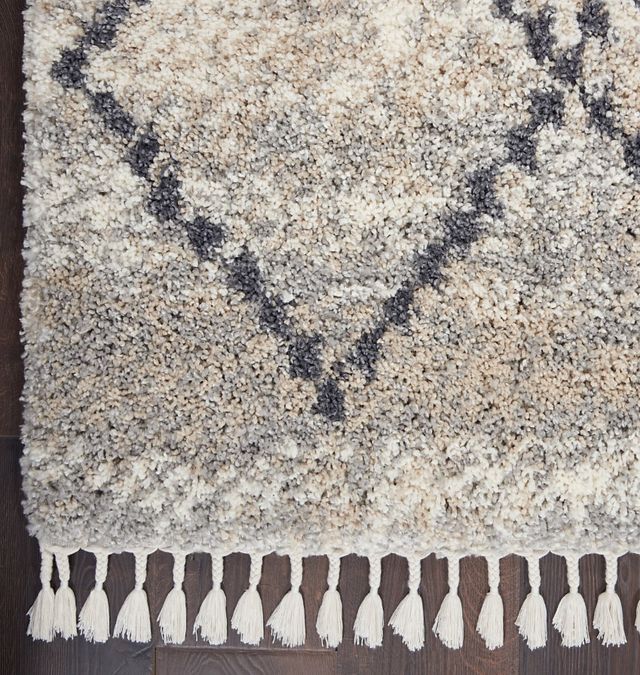 Nourison Home™ Oslo Shag Silver Gray 5'x8' Area Rug-3