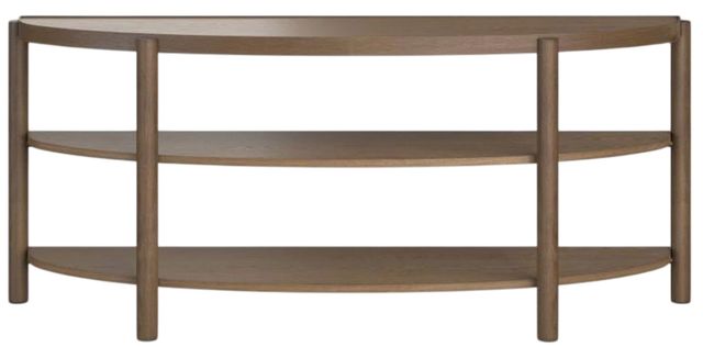Magnussen Home® Hadleigh Honey Demilune Sofa Table-1