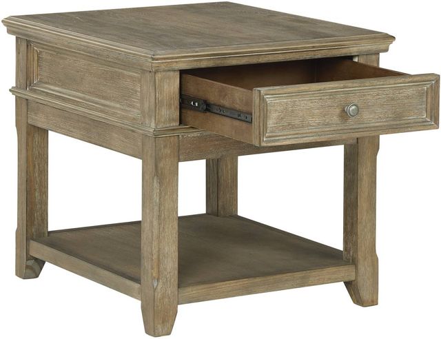 Signature Design by Ashley® Janismore Grayish Brown End Table-1
