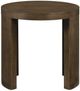 Coaster® Sweeney Chenille Dark Walnut Round Wood Occasional Side End Table-3