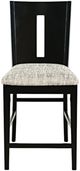 Jofran Inc. Urban Icon Black/Gray Slotback Counter Stool-2