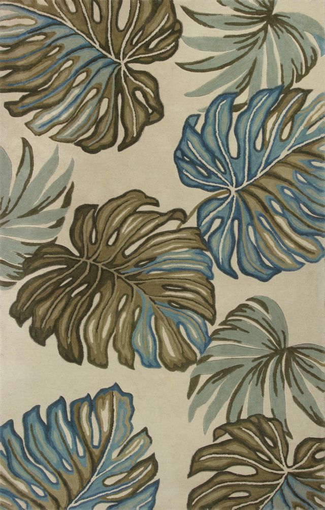 KAS Rugs Sparta Ivory Floria 5'x8' Rug-0