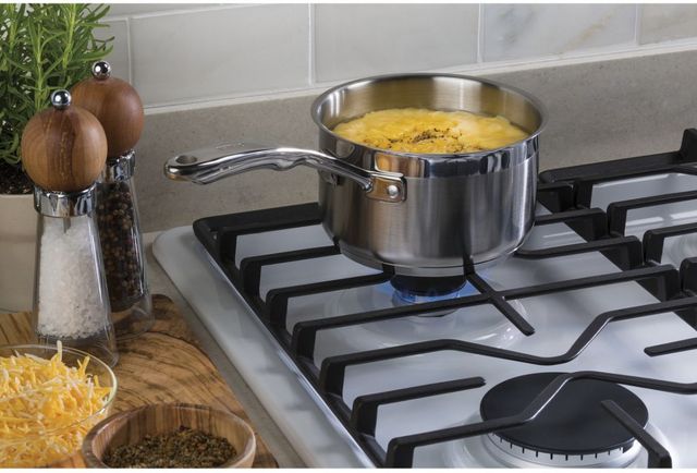 GE® 30" White Built-In Gas Cooktop-3