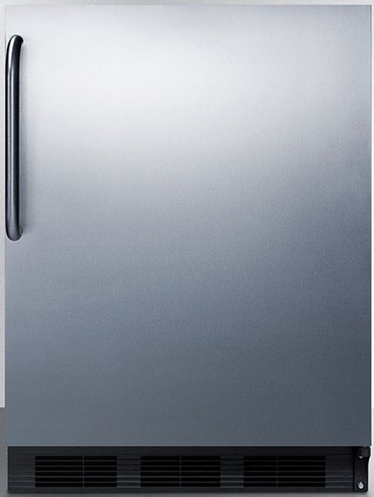 Summit® 5.5 Cu. Ft. Stainless Steel Under the Counter Refrigerator-0