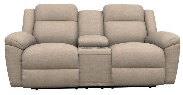 La-Z-Boy® Joel Sand Power Reclining Loveseat with Console, Headrest, and Lumbar-1