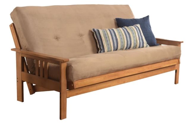 Kodiak Furniture Monterey Suede Peat/Butternut Full Futon with Mattress-0