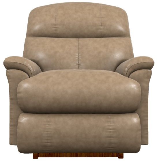 La-Z-Boy® Reed Beige Leather Power Rocking Recliner with Headrest-1
