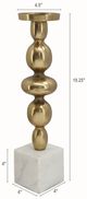 A & B Home Gold/White 20" Candle Holder-3