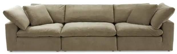 Moe's Home Collection Clay 3-Piece Desert Sage Modular Sectional Sofa-1