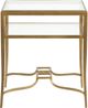 Magnussen Home® Lorena Burnished Brass Rectangular End Table-1