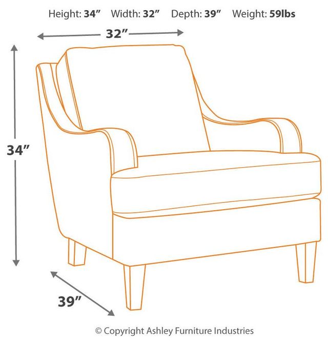 Signature Design by Ashley® Tirolo Dark Gray Accent Chair-2