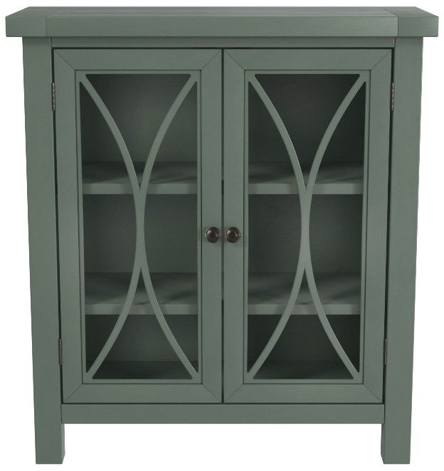 HH2 Home Bayside Robin Egg Blue 2-Door Cabinet-1
