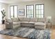 Jackson Furniture Ciampino 3-Piece Ice Modular Sectional-1