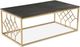 Steve Silver Co. Beatrix Walnut/Brass Cocktail Table-0