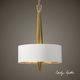 Uttermost by Carolyn Kinder Obeliska Gold 3 Light Chandelier-2