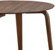 Winners Only® Uptown Medium Walnut Round Dining Table-1